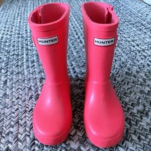 EUC Hunter girls rain boots